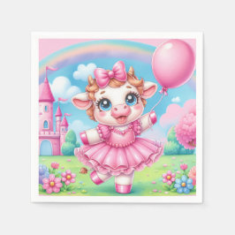 バレリかわいらしナ牛 スタンダードカクテルナプキン