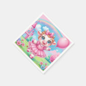 バレリかわいらしナ牛 スタンダードカクテルナプキン (角)