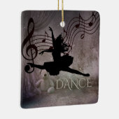 バレリかわいらしーナと音楽ノートのバレエ セラミックオーナメント (右)