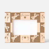 バレリエレガントナダンサーの名実付き形見 レーザー彫刻フレーム (正面)