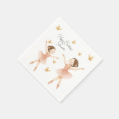 バレリエレガントナバースデーパーティーペーパーナプキン スタンダードカクテルナプキン (角)