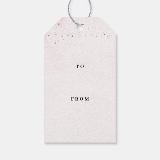 バレリエレガントナピンク誕生日 ギフトタグ (裏面)