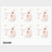 バレリエレガントナ誕生日スクエアステッカー スクエアシール (シート)