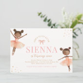 バレリガーリーナ誕生日招待状 招待状 (スタンド正面)