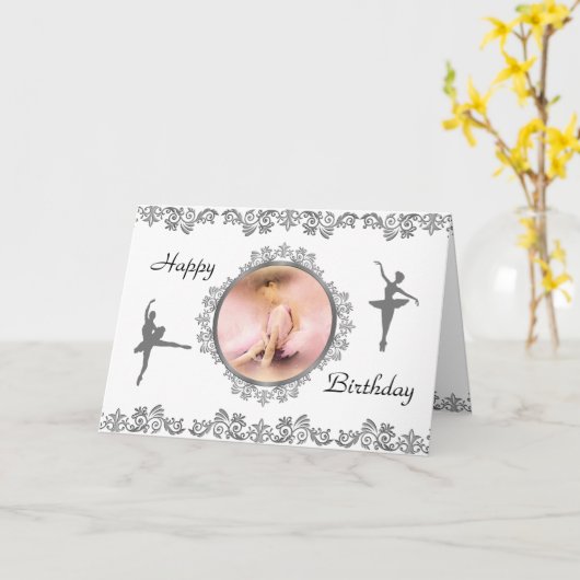 バレリスタイリッシュナプリンセス感動的引用文車 カード (黄色い花)