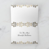 バレリスタイリッシューナパーソナライズされたフォトコラージュカード カード (内部)