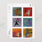 バレリナのはがき ポストカード (正面/裏面)