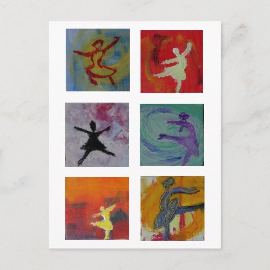 バレリナのはがき ポストカード (正面)