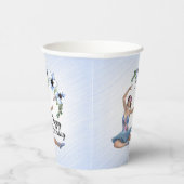 バレリナインブルー誕生日 紙コップ (右)