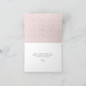 バレリナインホワイトドレスフローラ誕生日 サンキューカード (内部)