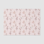 バレリナエレガントピンクウォーターカラーパタンバレエ 薄葉紙 (正面)