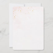 バレリナエレガントピンク誕生日招待状 招待状 (裏面)