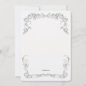 バレリナオンザトゥーズ招待状 招待状 (裏面)