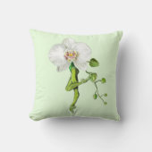 バレリナオーキッドバレエダンサー装飾用クッション クッション (正面)
