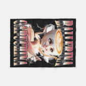 バレリナカプシナおもしろいブイタリアンリンロットミーム胡 フリースブランケット (正面(横))