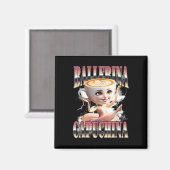 バレリナカプシナおもしろいブイタリアンリンロットミーム胡 マグネット (正面/裏面)