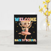 バレリナカプチーナブレインイタリアントウェルカムバック カード (黄色い花)