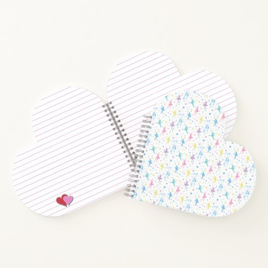 バレリナガーリーダンサー – バレエパターン ノートブック (内部)