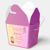 バレリナキャット子供の誕生日パーティー フェイバーボックス (オープン)