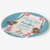 バレリナキャット子供の誕生日パーティー ペーパープレート (アングル)