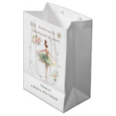 バレリナクリスマス抱き枕 ミディアムペーパーバッグ (正面アングル)