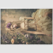 バレリナグリーンハミングバード&フローラポートレート 薄葉紙 (正面)