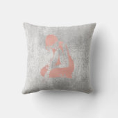 バレリナグレーグランギー金属シルバーグレーピンク クッション (裏面)