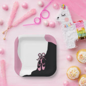 バレリナシューズ， 7"スクエア紙プレート ペーパープレート (パーティー)