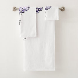 バレリナシルエット バスタオルセット