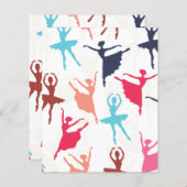 バレリナスクラップブック紙 (正面/裏面)