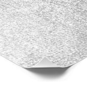 バレリナダンサーメタリックグレーシルバーターコイズ ポスター (コーナー)