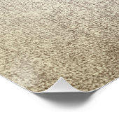 バレリナダンサーメタリックグレーフォキエグリッター金ゴールド ポスター (コーナー)