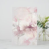 バレリナダンサー2人がフローラを並べた 便箋 (スタンド正面)