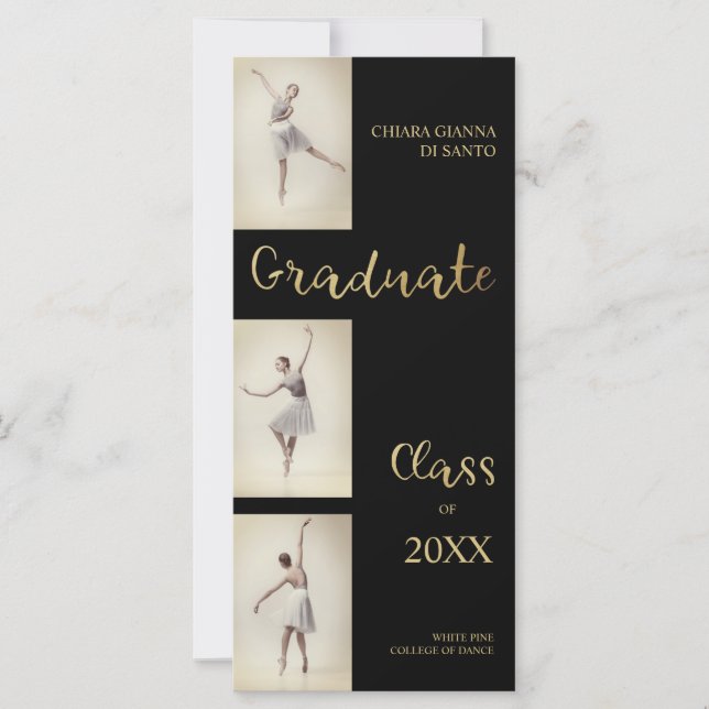 バレリナダンサー3つフォトダンス卒業 (正面)