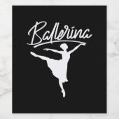 バレリナダンサー ワインラベル (シングルラベル)