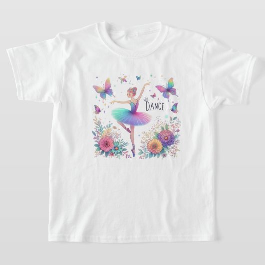 バレリナダンサー Tシャツ (レイダウン)