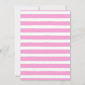 バレリナダンスアンドトワイル誕生日 招待状 (裏面)