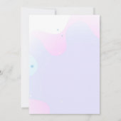 バレリナダンスアンドトワイル10代の誕生日招待状 招待状 (裏面)