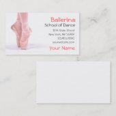 バレリナダンスインストラクター 名刺 (正面/裏面)