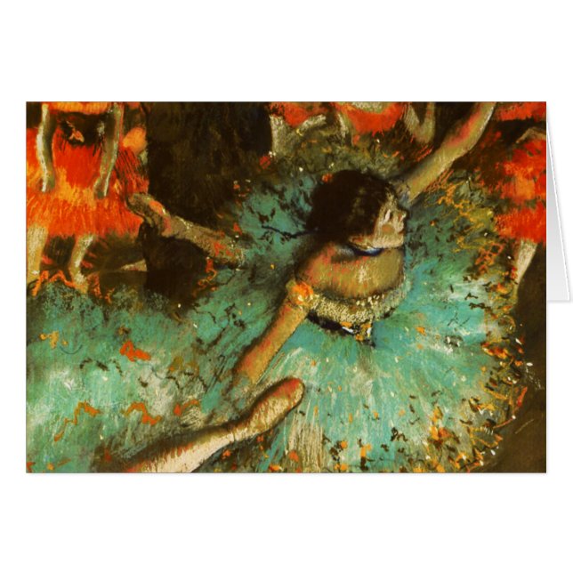 バレリナダンスグリーンダンサーエドガーデガ絵画ス (正面横)