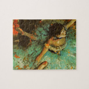 バレリナダンスグリーンダンサーエドガーデガ絵画ス ジグソーパズル