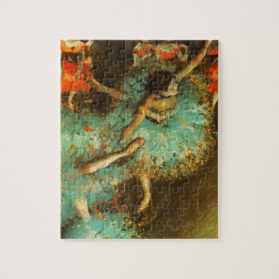 バレリナダンスグリーンダンサーエドガーデガ絵画ス ジグソーパズル