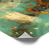 バレリナダンスグリーンダンサーエドガーデガ絵画ス ポスター (角)