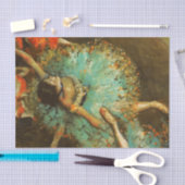 バレリナダンスグリーンダンサーエドガーデガ絵画ス 薄葉紙 (クラフト)