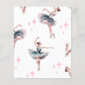 バレリナダンススクラップブック紙 (裏面)