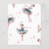 バレリナダンススクラップブック紙 (正面)