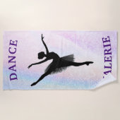 バレリナダンスパステル ビーチタオル (正面)