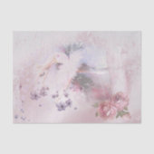 バレリナダンス花模様リボンデコページ 薄葉紙 (正面)