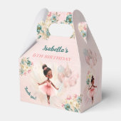 バレリナダークスキンヘアピンクフローラガール誕生日 フェイバーボックス (正面サイド)