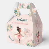 バレリナダークピンクフローラガール誕生日中 フェイバーボックス (裏面)